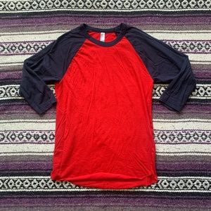 American Apparel Baseball Shirt